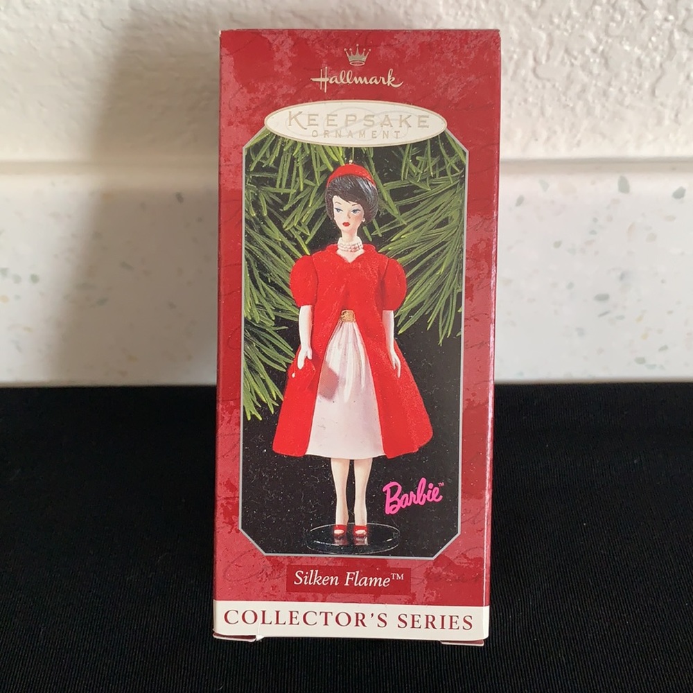 1998 Hallmark Silken Flame Barbie Ornament